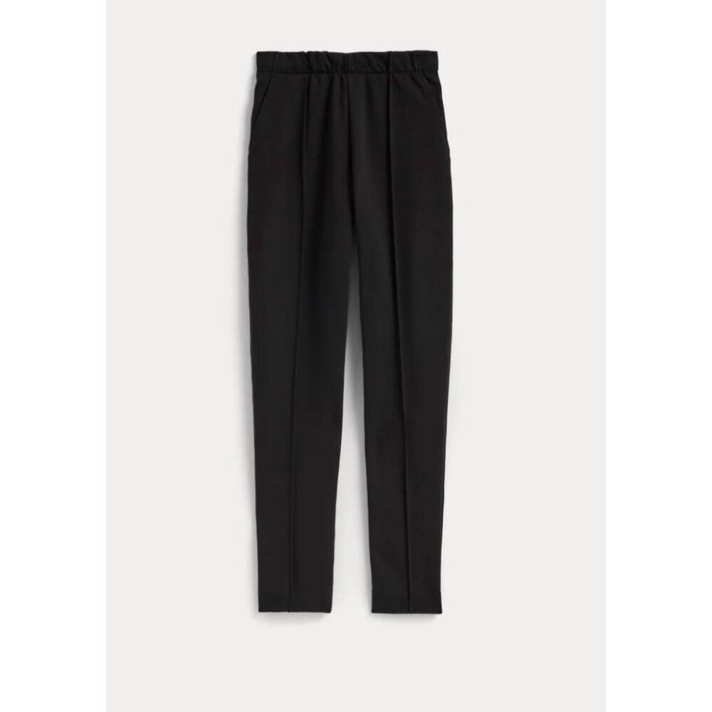 Everlane The Dream Pant Black Pull On Tapered Ankle Pants Organic Cotton M